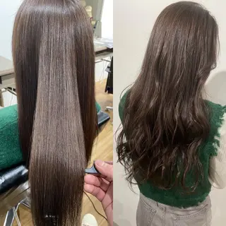 ロング カラー ヘアアレンジ ネイル 夜23時まで予約🉑 reverieあきらのヘアスタイル
