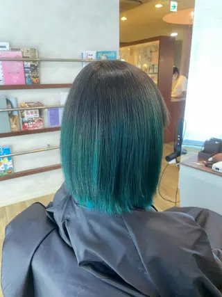 ミディアム カラー 川本 あゆのヘアスタイル