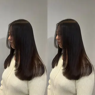 セミロング 新宿/縮毛矯正/ 髪質改善/りこのヘアスタイル