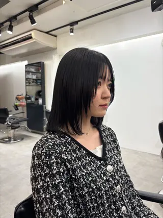 ミディアム カラー fifth 清水睦月のヘアスタイル