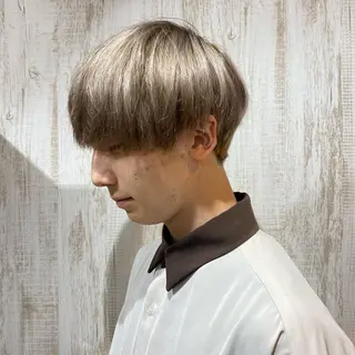 ショート カラー メンズ 🫧新宿 透明感 カラー/サスケ🫧のヘアスタイル