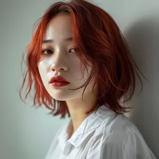 ミディアム カラー 髪質改善/白髪ぼかし KENTAのヘアスタイル