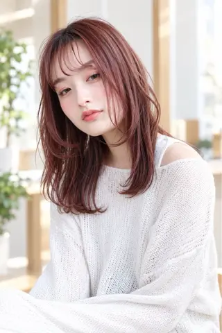 カラー 中山 美憂のヘアスタイル