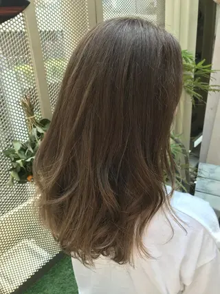 ミディアム カラー 髪質改善カラー/艶髪 LISAのヘアスタイル