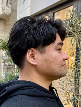パーマ メンズ イシカワ ユウタのヘアスタイル
