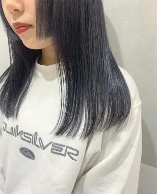 セミロング カラー minami🪷 暖色カラーのヘアスタイル