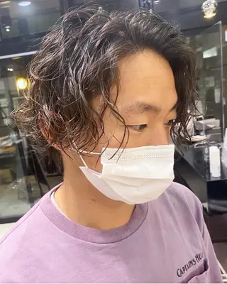ショート パーマ メンズ 似合わせ提案サラ艶♡ 彩華のヘアスタイル
