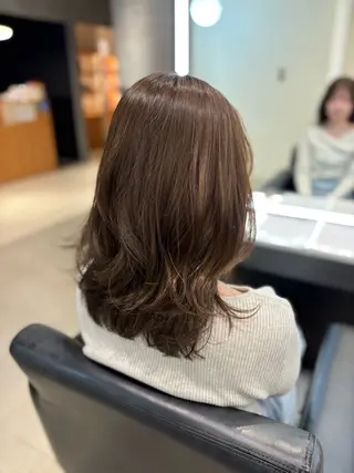 ミディアム 髪質改善・水素カラー ARIA(ému)のヘアスタイル