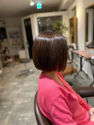 ミディアム カラー 安藤 勇大のヘアスタイル