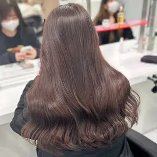 ロング カラー 🧸モテブラウン/ ベージュ🥯カホ🍯のヘアスタイル