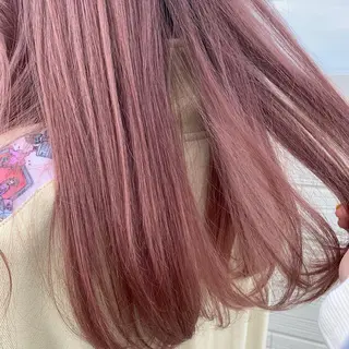 カラー 🍓ブリーチカラー 🎀nene🍓のヘアスタイル