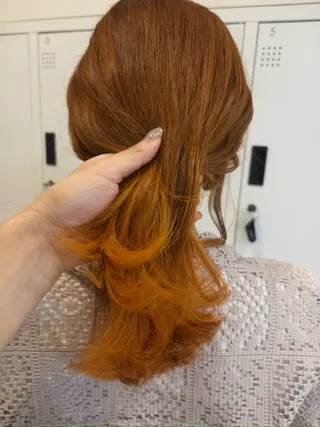 ミディアム 🦩クリーミーカラー アレンジ ナツキ🦩のヘアスタイル