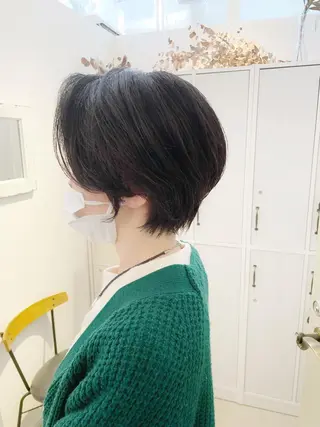 ショート カラー 👑銀座ショート/ 絶壁補正/金子涼👑のヘアスタイル