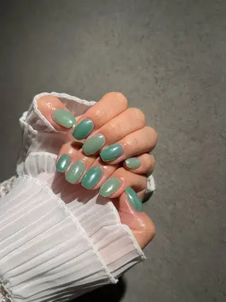 ネイル I-nailロング /ワンホン/キラキラのネイルデザイン