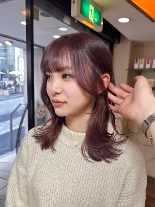 ミディアム カラー 矢野 晃平のヘアスタイル