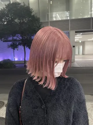 ミディアム メンズパーマ/ ハイトーン/タニザキのヘアスタイル