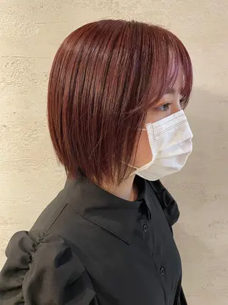 セミロング カラー はやしほのか| マンツーマン美容師のヘアスタイル