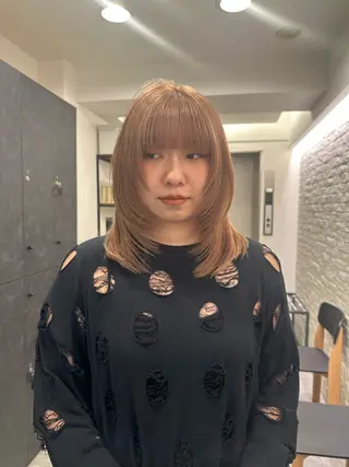 ミディアム カラー 銀座/ヘアセット/ 島村美帆のヘアスタイル