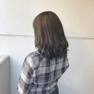 ミディアム カラー インナーカラー/天神 ブリーチ/吉田のヘアスタイル