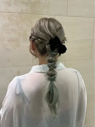 ロング ボブパーマ／アレンジ Onのヘアスタイル
