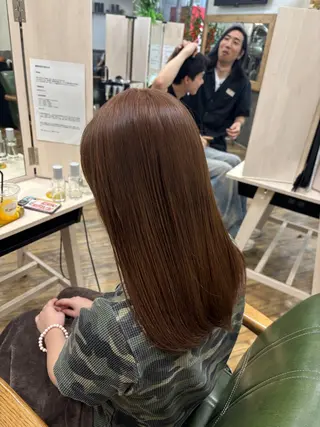 セミロング カラー ✨Kplus✨ 熊坂　みのり✨のヘアスタイル