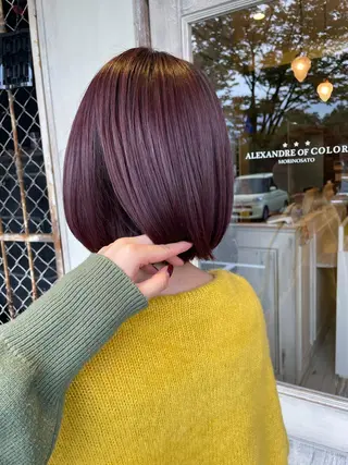 ミディアム 山岸 朱里のヘアスタイル