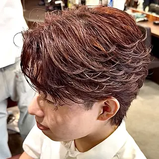 カラー パーマ メンズ スペインカール/ 海外ヘア/RYUのヘアスタイル