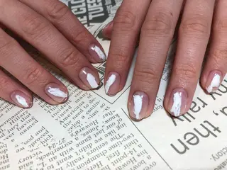 ネイル パラあり！フィルイン 美フォルムのネイルデザイン