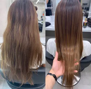 ミディアム カラー パーマ ヘアアレンジ 🎀愛されモテヘア♡ 梅澤夏基🎀のヘアスタイル