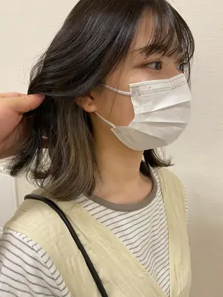 ミディアム 🌿レイヤー/ブリー チ/🌿‬JINのヘアスタイル