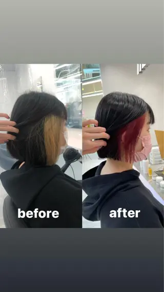 ショート カラー パーマ ヘアアレンジ メンズ キッズ ネイル マツエク・マツパ KANAMI 🌏のヘアスタイル