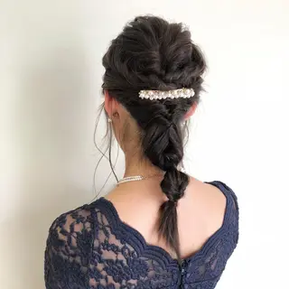 セミロング カラー ヘアアレンジ KONOMI スタイリストのヘアスタイル