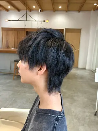 ショート メンズ 佐藤 悠生 メンズパーマ.カットのヘアスタイル