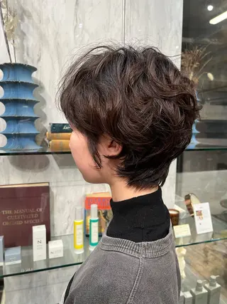 ショート パーマ ココ/ショート特化/ 似合わせショート🌿のヘアスタイル