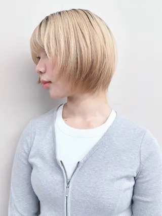 ショート ボブ/ゆるふわ ボブパーマ/とういのヘアスタイル