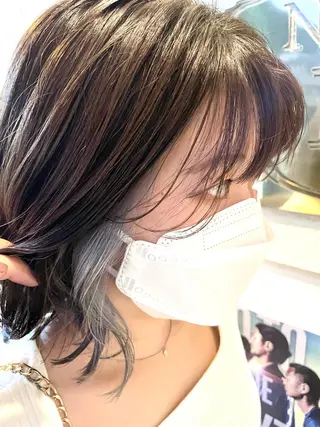 ショート カラー 《インナーカラー》 YAMADAのヘアスタイル