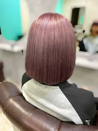 ミディアム カラー レイヤーカット ショート/宮本洋介のヘアスタイル