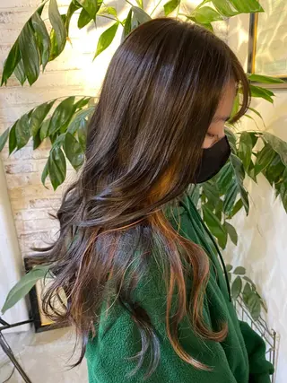 ロング カラー 長濱 俊のヘアスタイル