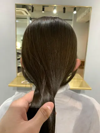 カラー ボブパーマコテ巻き風 パーマNo1深江秀平のヘアスタイル