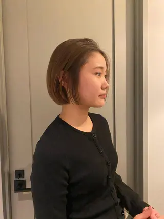 ショート ムナカタ アカリのヘアスタイル