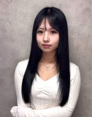 ロング ケアブリーチ🌺韓国 レイヤー🪽‪とわのヘアスタイル