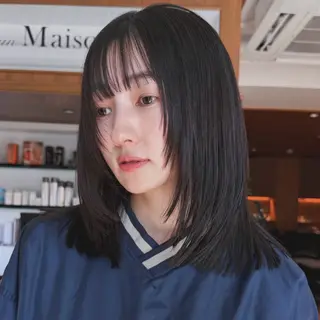 ミディアム カラー レイヤー/ブリーチ ♥️【木坂 桃歌】のヘアスタイル