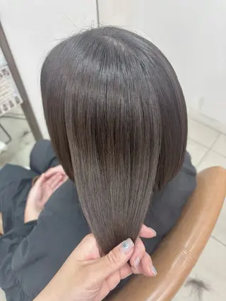 ミディアム カラー 頭皮×髪質改善 透明感カラー💎中村のヘアスタイル