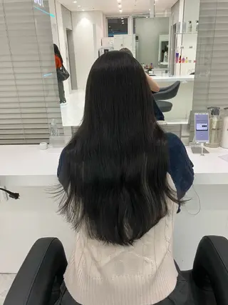 ロング カラー ヘアアレンジ 💓色落ちまで綺麗な 垢抜けカラー💓のヘアスタイル
