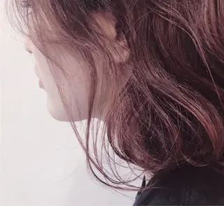 ミディアム カラー パーマ 小田桐 雅和のヘアスタイル