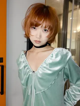 カラー miu🪅縮毛矯正 モデル募集のヘアスタイル
