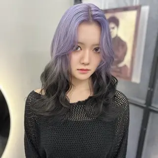 ロング カラー Ren. 🦋デザインカラーのヘアスタイル