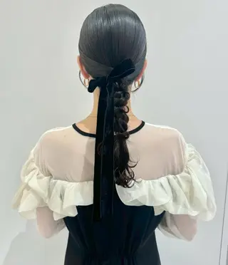 ヘアアレンジ 韓国ヘア🇰🇷 🩵FUKA🩵のヘアスタイル