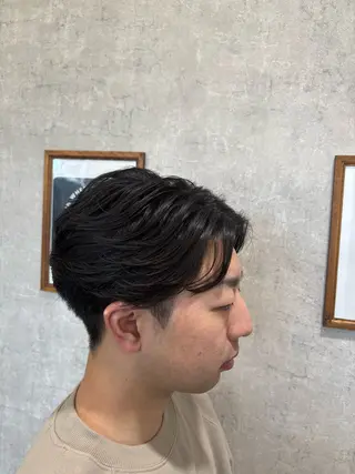 ショート パーマ メンズ 朝セット楽！指名多数 メンズ特化/黒部由徒のヘアスタイル