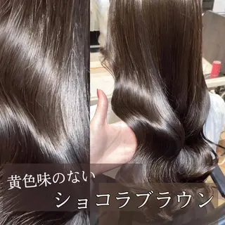 ロング カラー パーマ ご新規様限定 透明感カラーKANAのヘアスタイル
